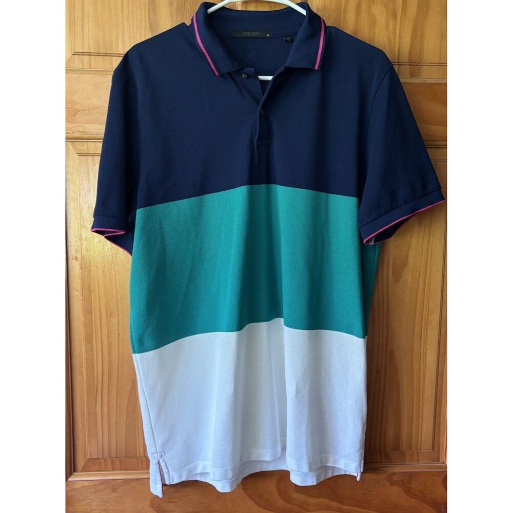 Greyson Clothiers Polo Shirt Mens Size M Short Sleeve Golf Stretch